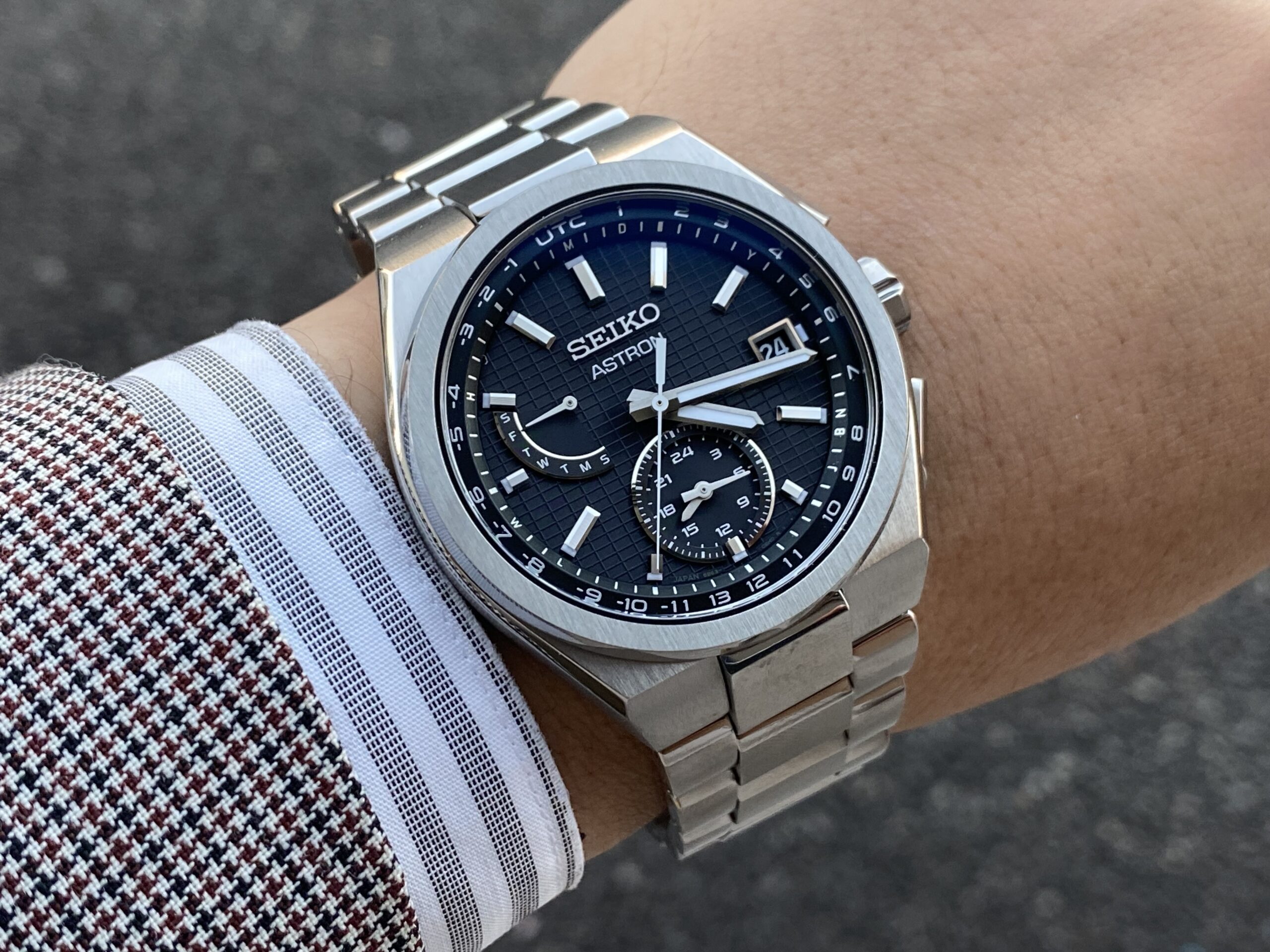 SEIKO ASTRON(値下げ)交換あり SEIKO-アストロン 】NEXTER ソーラー電波モデルでオシャレにスーツ
