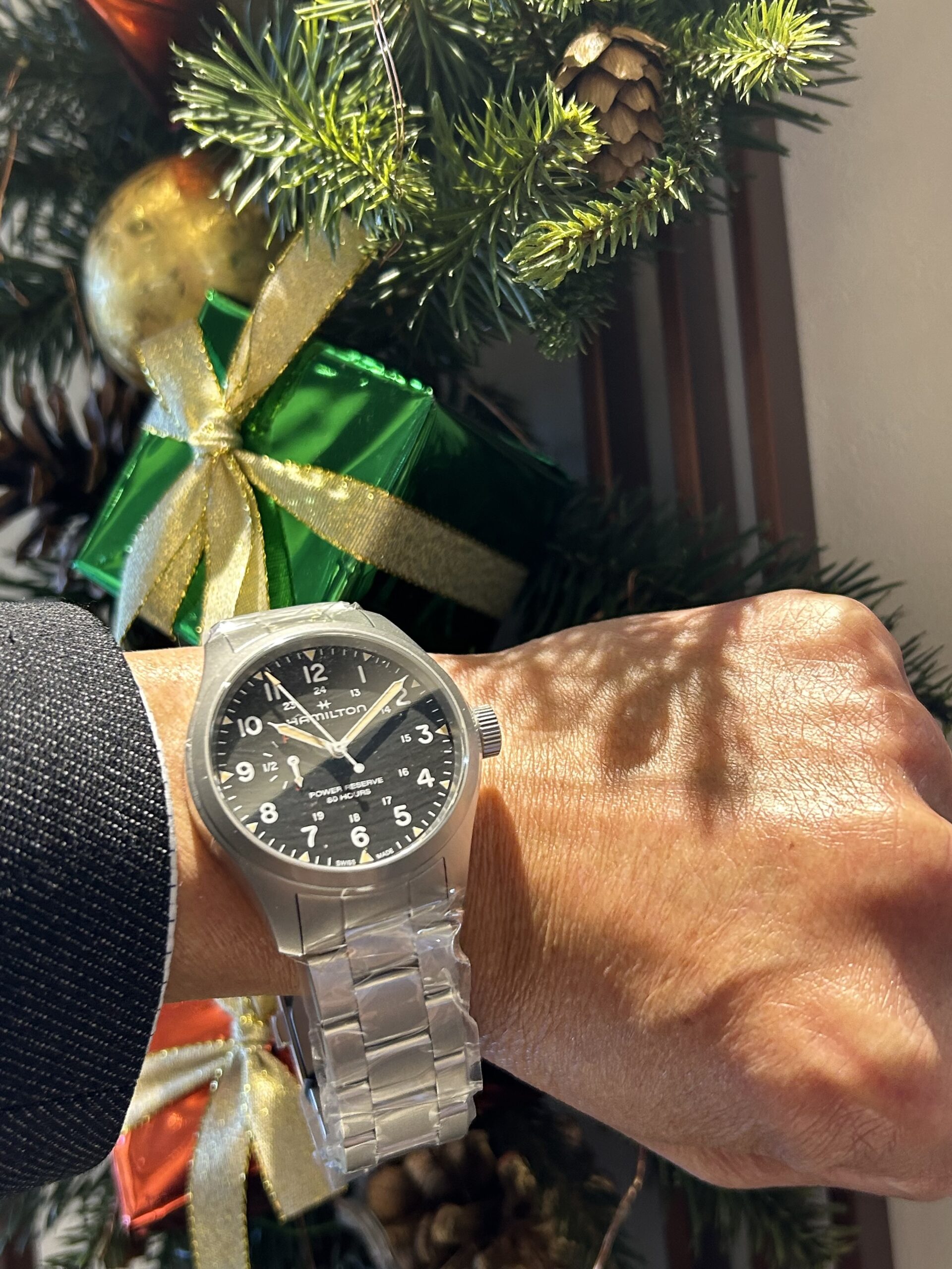 【HAMILTON】ハミルトンカーキフィールドMECHANICAL POWER RESERVE 40MM【安心堂富士店】