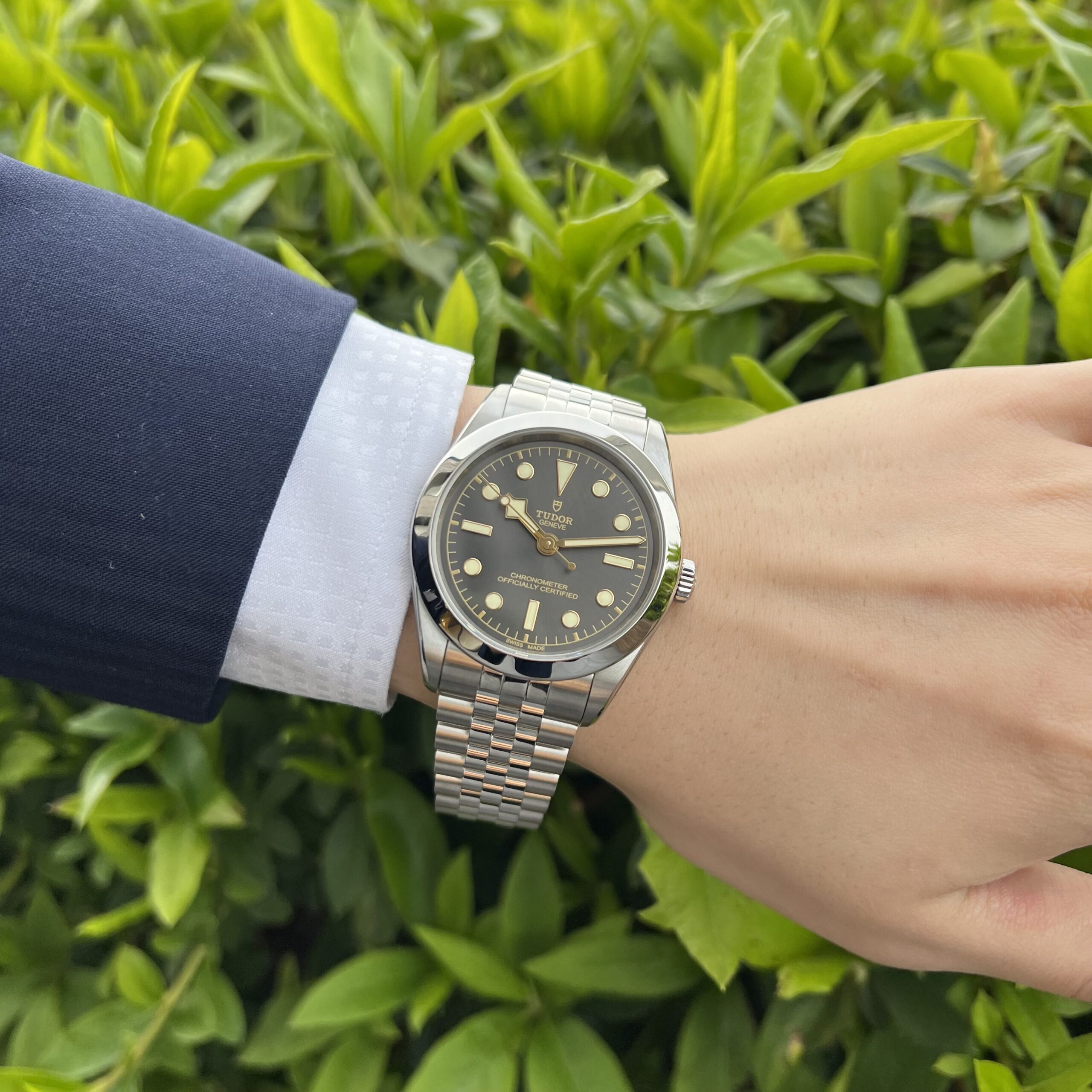 TUDOR】チューダー フランス伝統色の文字盤 ブラックベイ 39 79660