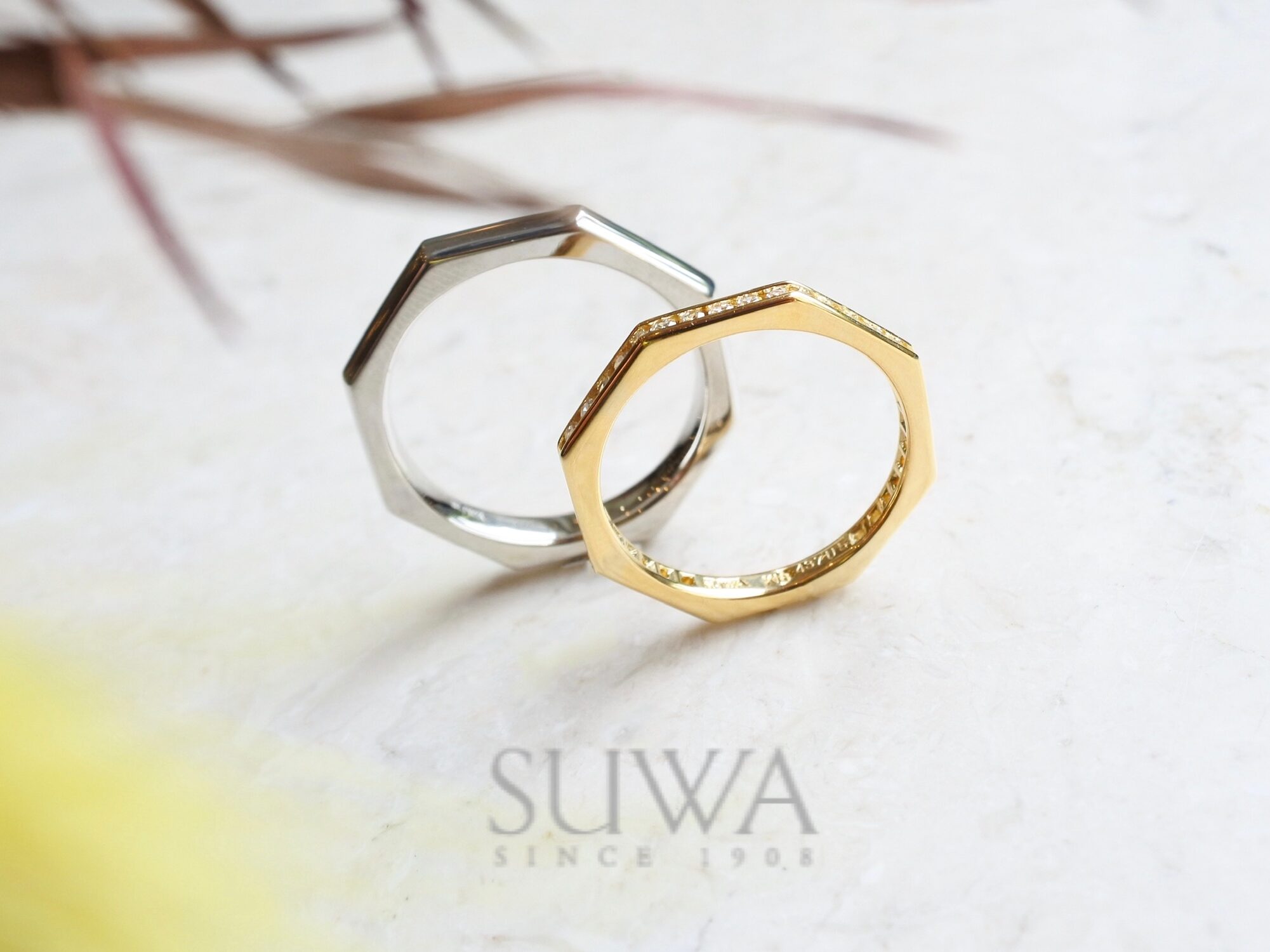 SUWA】幸せを引き寄せる八角形リング エファシス【安心堂浜松店