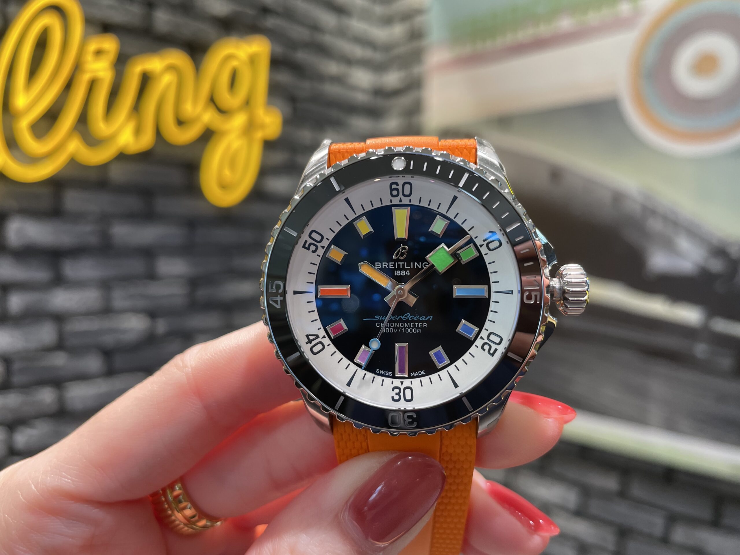 BREITLING】レインボー🌈レインボー🌈【ブライトリング】A17375211B2S3