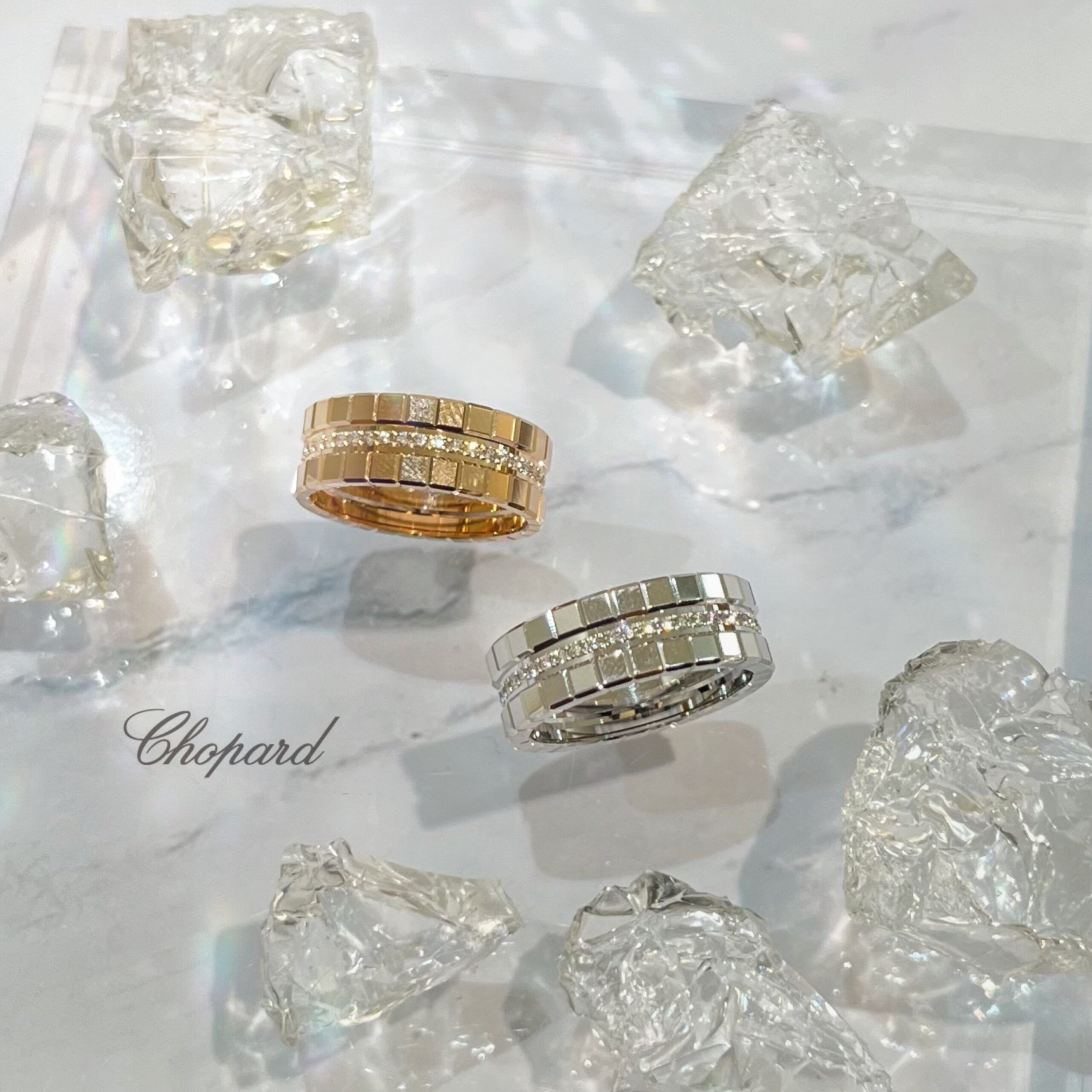 Chopard】ショパール新作アイスキューブリング続々入荷しております