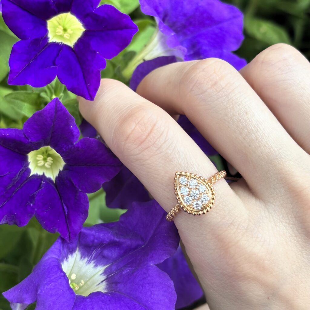 BOUCHERON　セルパンボエム　ダイヤモンドリング　着用画像　JRG0214