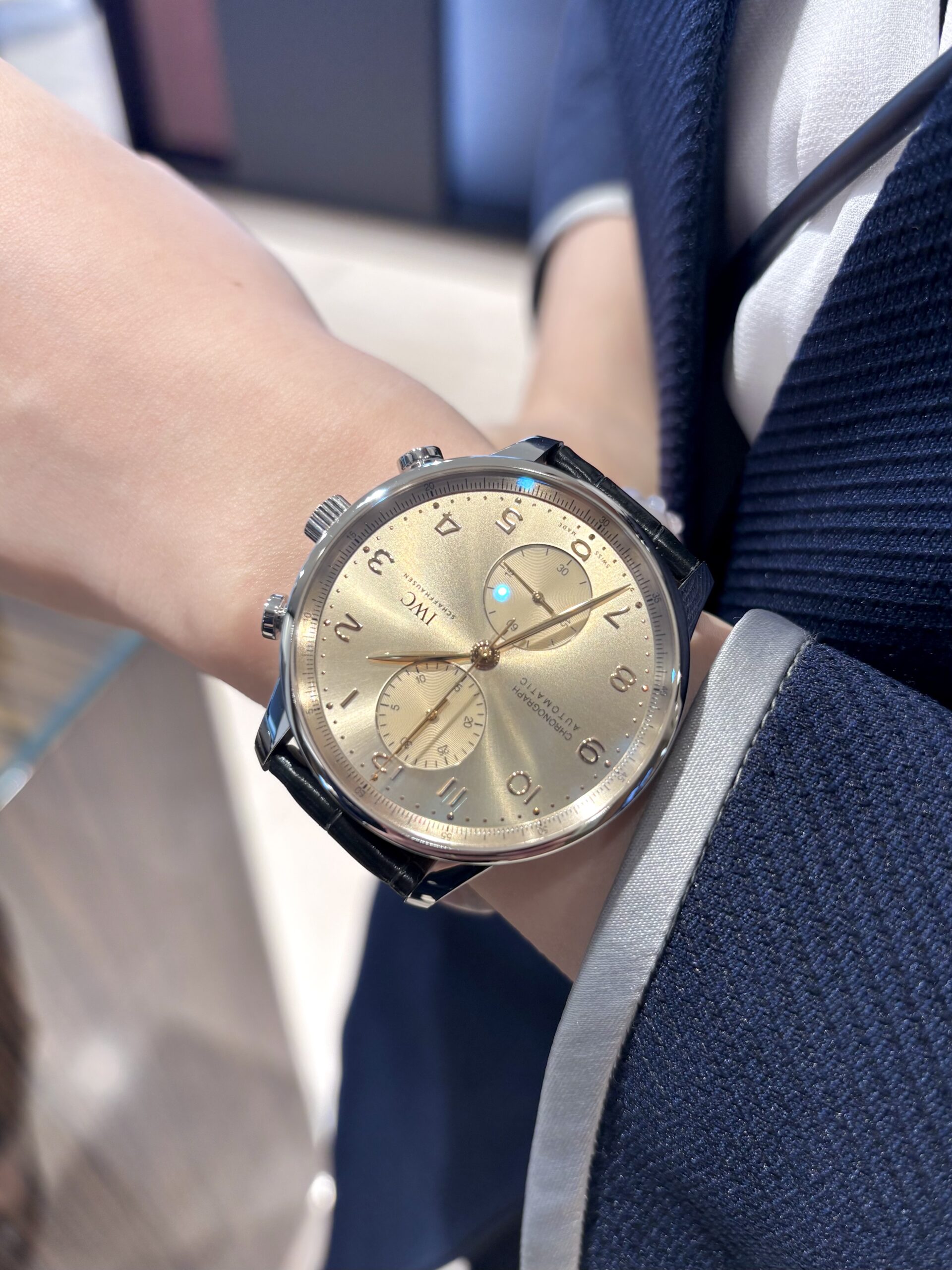 IWC】世界の時計博開催中です！IWCポルトギーゼクロノご紹介！【安心堂