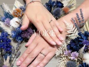 安心堂静岡本店でNIWAKAの結婚指輪「あかり」を購入したお客様の着用写真