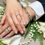 安心堂静岡本店でNIWAKAの結婚指輪「白鈴」を購入したお客様の着用写真TOP用